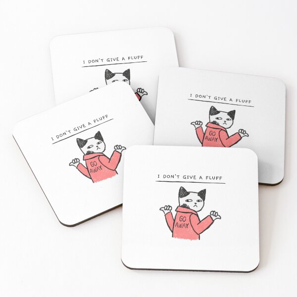 Item preview, I don't give a fluff mean cat designed and sold by ashburylee.
