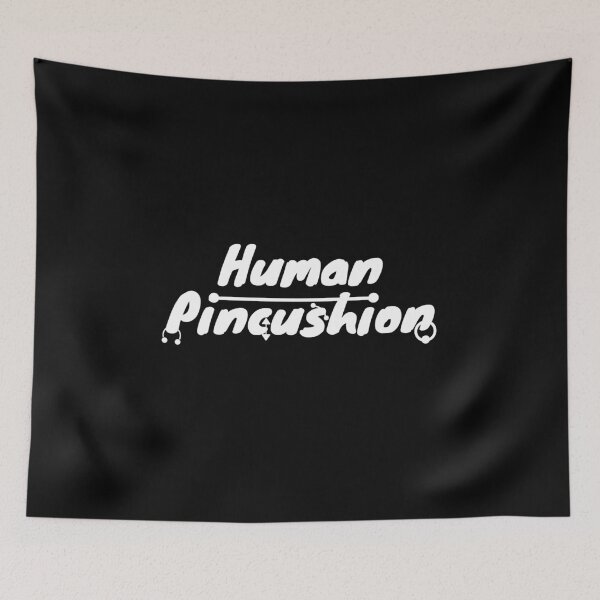 Item preview, Human Pincushion Piercing Enthusiast Design- white designed and sold by MixedBagMerch.