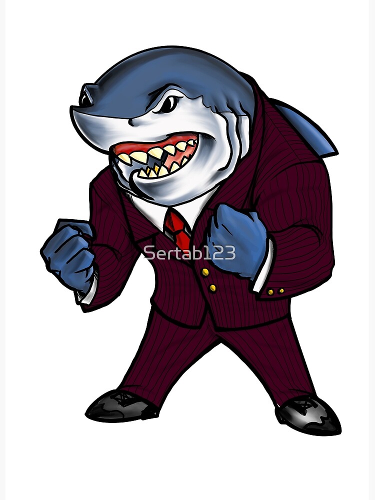 "King shark tank" Poster by Sertab123 Redbubble
