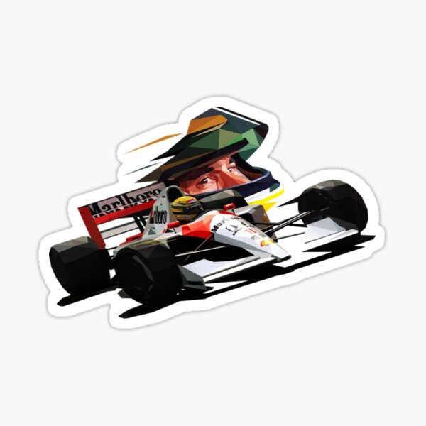 Ayrton Senna Stickers | Redbubble