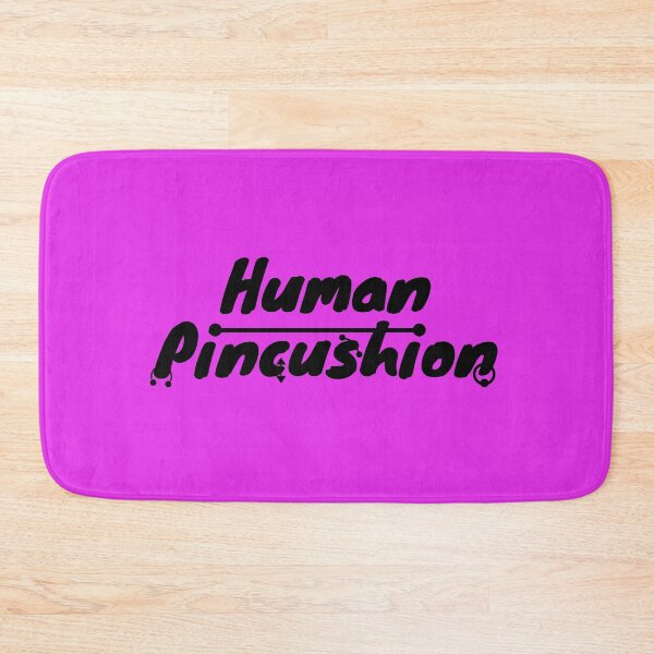 Item preview, Human Pincushion Piercing Enthusiast Design- black/pink designed and sold by MixedBagMerch.