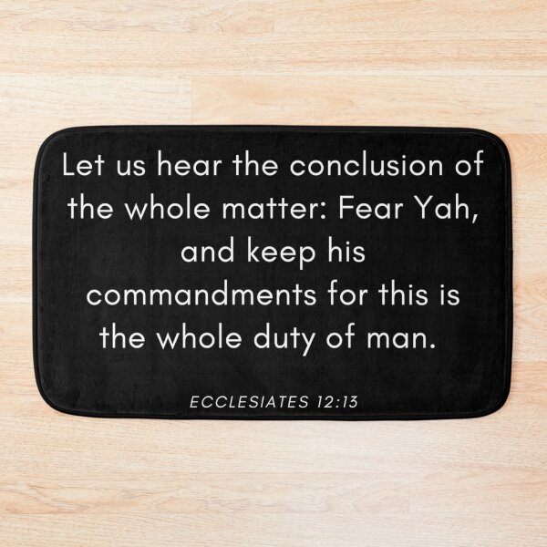 Item preview, The Whole conclusion of the matter fear Yauah and keep his commandments designed and sold by DaughterofYah.