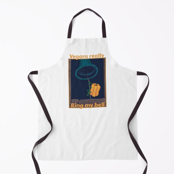 Item preview, Vegans really ring my bell - funny cartoon with white background designed and sold by Crystal Raymond.