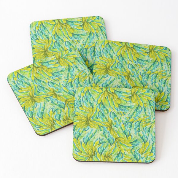 Item preview, Green tropic watercolor garden designed and sold by Karla Perez.