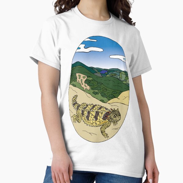 Vista previa del artículo con la obra «Lagarto cornudo de Blainville (Phrynosoma blainvilli)», diseñado y vendido por Fran  Creates Art.