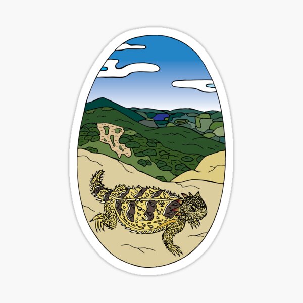 Item preview, Blainville's Horned Lizard (Phrynosoma blainvilli) designed and sold by Fran  Creates Art.