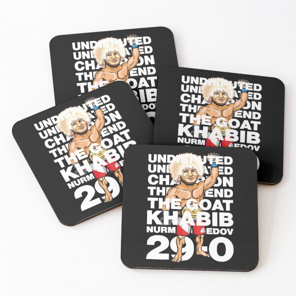 Item preview, Cartoon Russian Fighter Khabib Nurmagomedov is an Undisputed Undefeated 29-0 Goat designed and sold by elhefe.