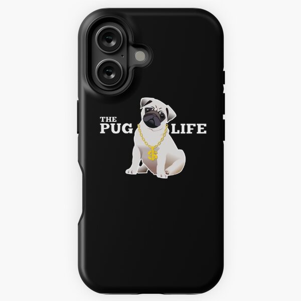 Vista previa del artículo con la obra «La vida del pug», diseñado y vendido por JEMILLERDESIGNS.