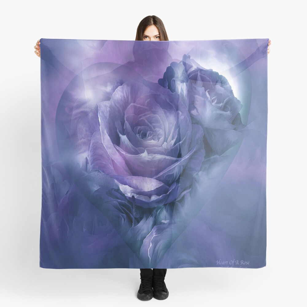 Heart Of A Rose - Lavender Blue  Scarf