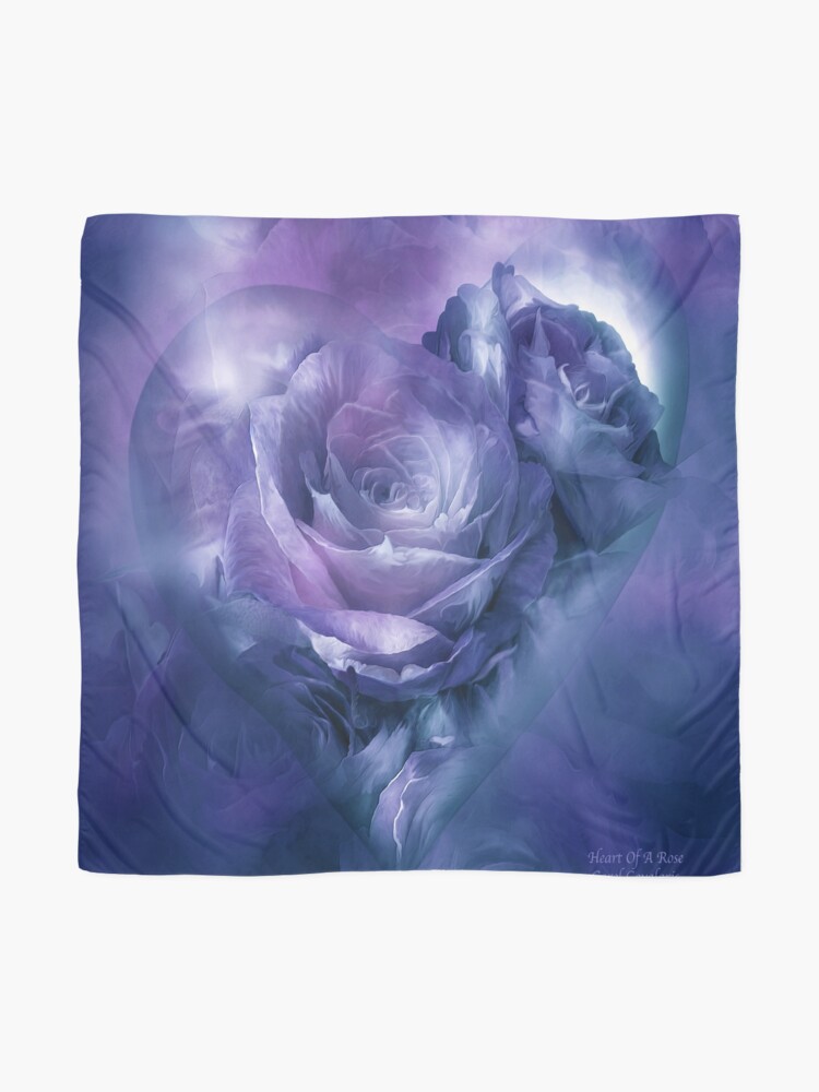 Alternate view of Heart Of A Rose - Lavender Blue Scarf
