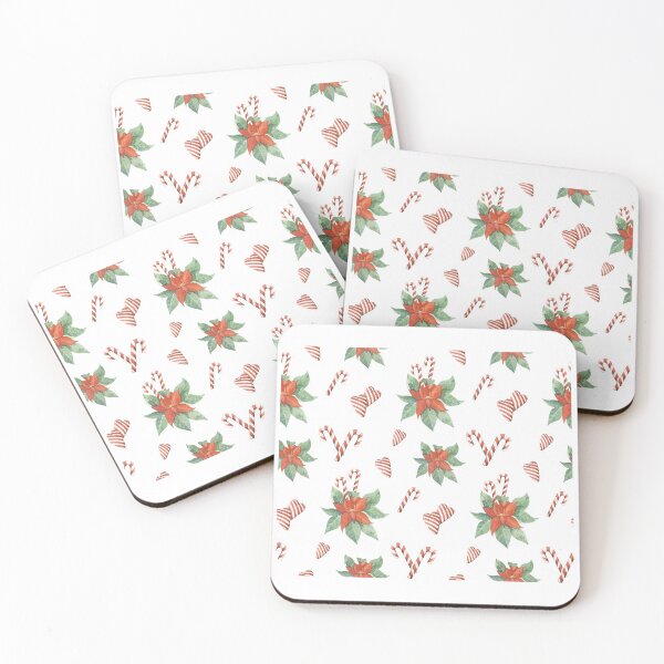 Item preview, Red Cherry Leaves | Christmas Candy Heart Pattern designed and sold by Cheap Women's Shirts.