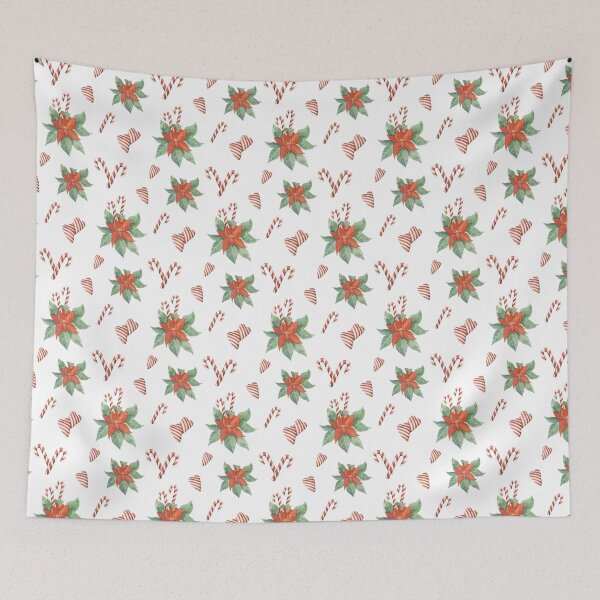 Item preview, Red Cherry Leaves | Christmas Candy Heart Pattern designed and sold by Cheap Women's Shirts.