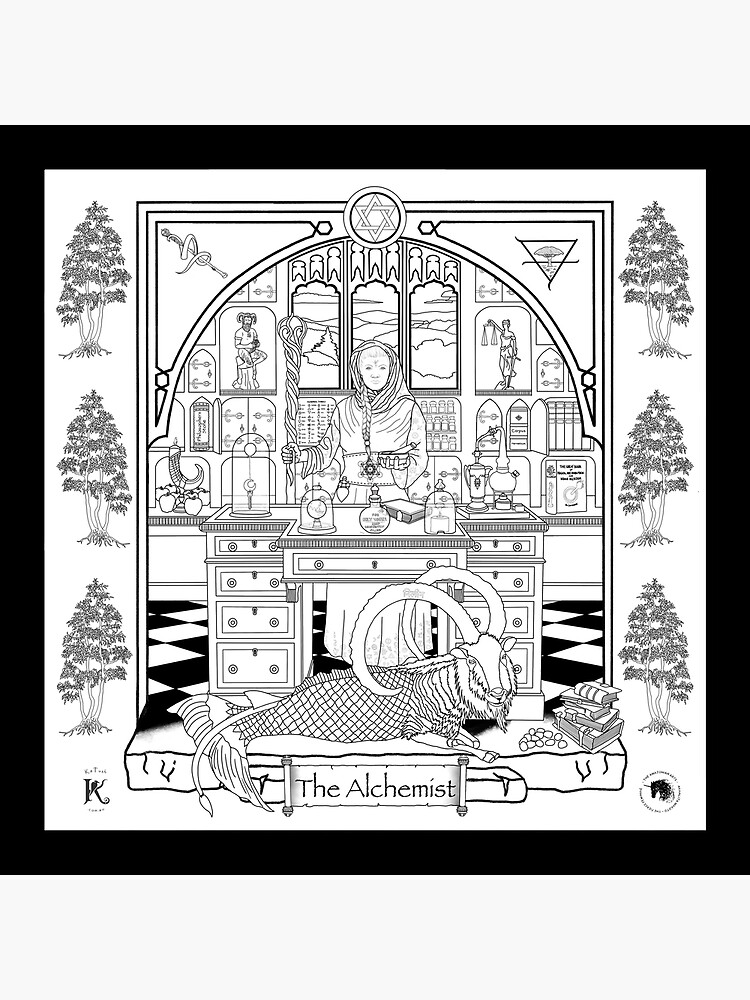 "The Alchemist ( colouring in )" Poster for Sale by AmazonianArts