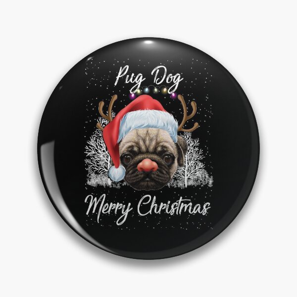 Item preview, Pug Dog Santa Merry Christmas designed and sold by DavisHasari.