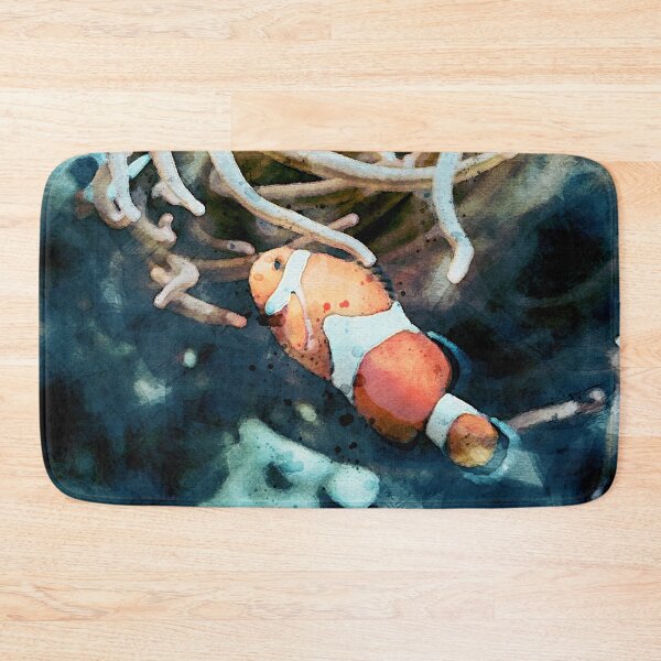 Item preview, Clownfish with Anemone Watercolor Style Ocean Art  designed and sold by TheBearandBunny.