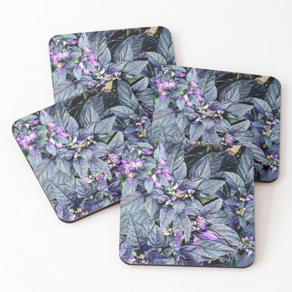 Item preview, Purple Blooms Peeking Through Midnight Leaves designed and sold by EnticingRose.