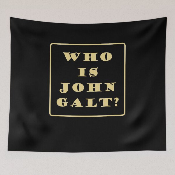 Item preview, Who is John Galt Ayn Rand Objectivist Philosophy Libertarian designed and sold by h44k0n.