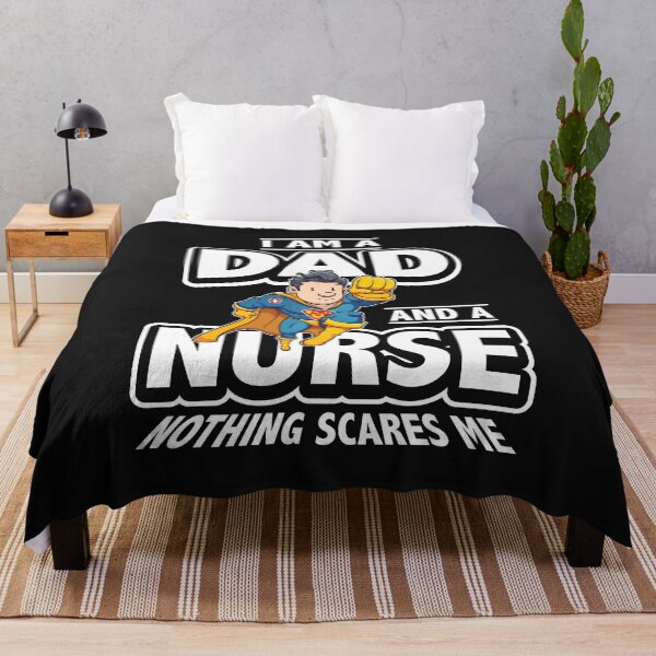 Item preview, I am a Dad and a Nurse Nothing Scares Me Nursery T-Shirt designed and sold by sunnym79.