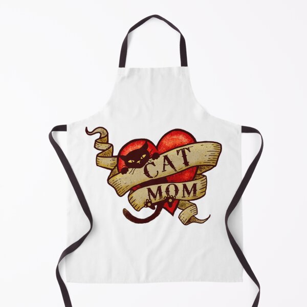 Item preview, Cat T-ShirtCat Mom in Retro Heart Tattoo Style designed and sold by LaVanen.