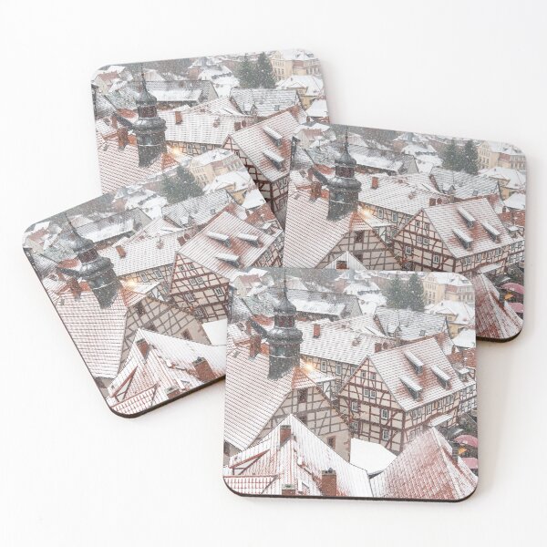 Item preview, Snowy Old Framework Town in Germany designed and sold by KatjaBozarth.