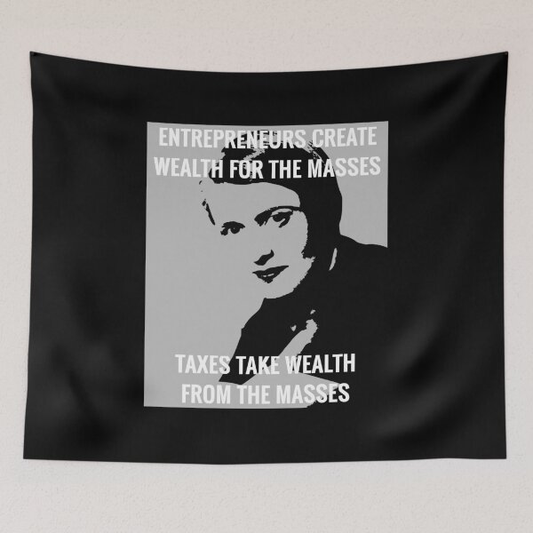 Item preview, Ayn Rand Entrepreneurs Create Wealth Liberty Voluntarism designed and sold by h44k0n.