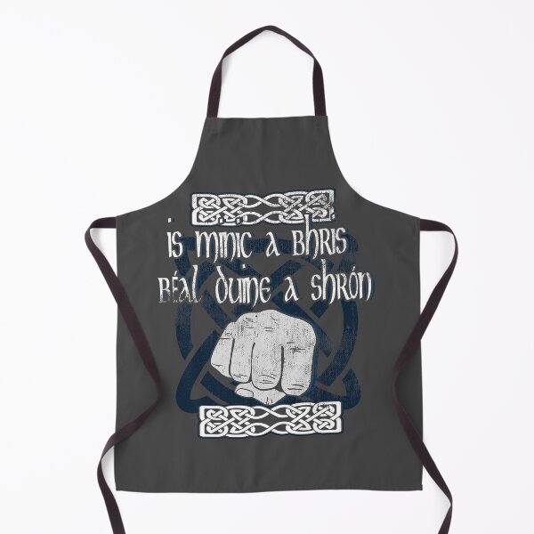 Item preview, Gaelic Quotes MANY A TIME A MAN'S MOUTH BROKE HIS NOSE Celtic Irish Knots St. Patrick's Day designed and sold by TopTeeShop.
