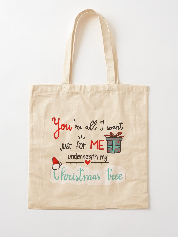All I want for Christmas holiday funny gift for loved ones Tote Bag - Main Image
