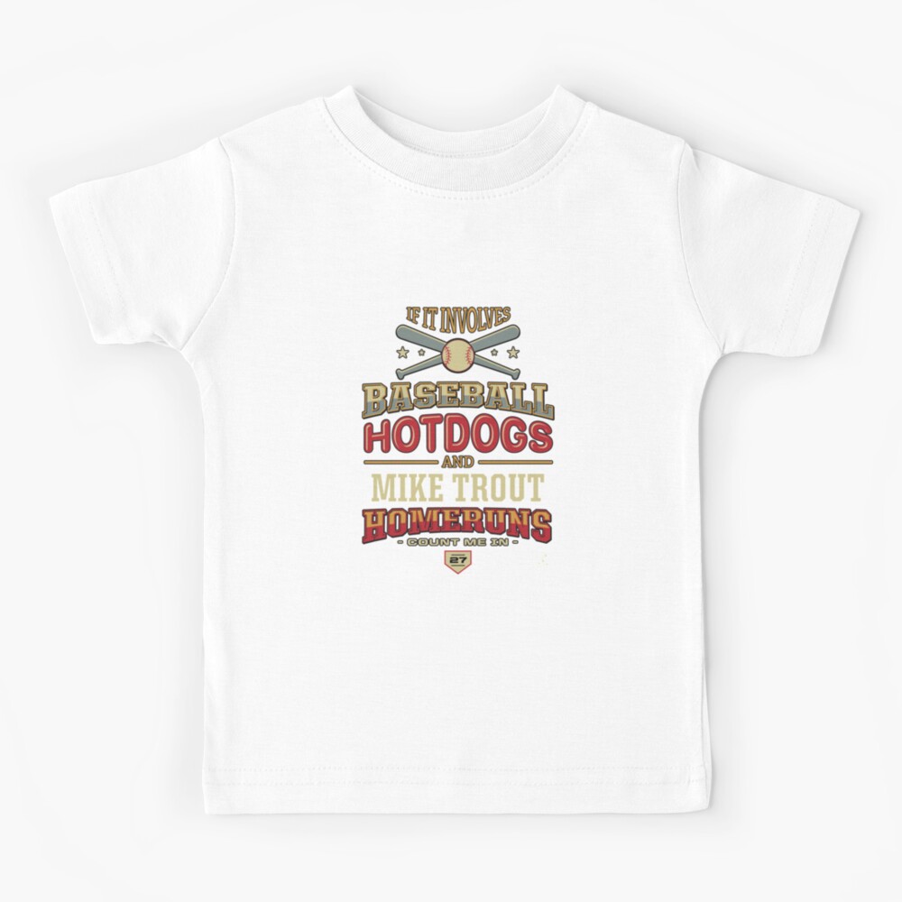 Mike Trout Youth Shirt Los Angeles Baseball Kids T-Shirt