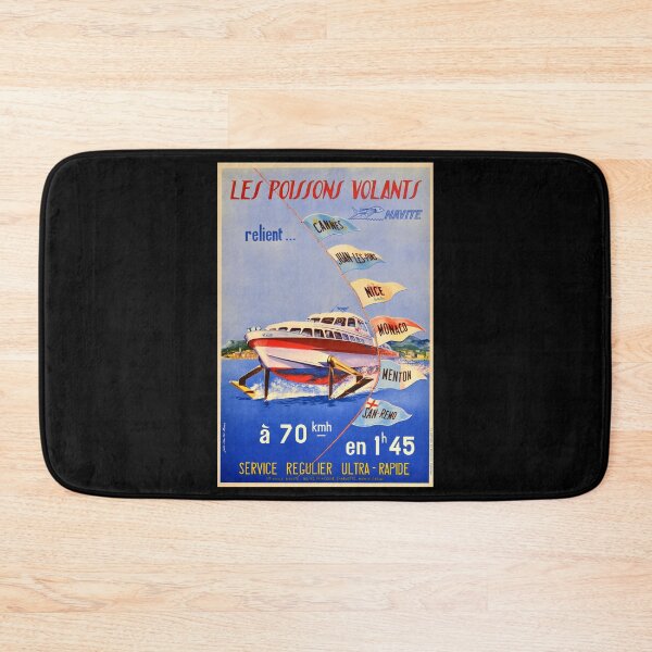 Item preview, retro Poissons Volants designed and sold by CorasPosters.