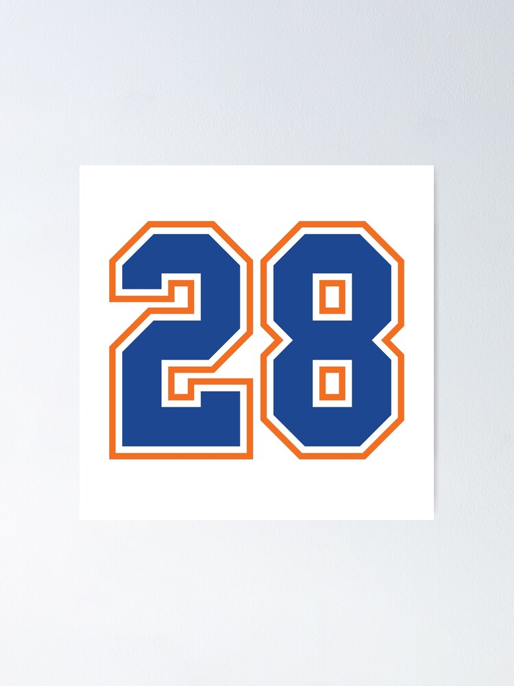 Twenty-Eight Jersey Number Sports 28 Poster for Sale by HelloFromAja