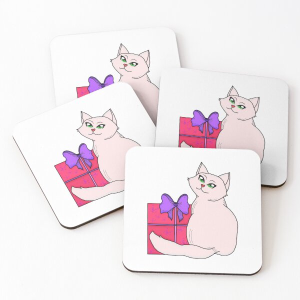Item preview, Kitty Christmas Drawing Minimalistic  designed and sold by aventi24.