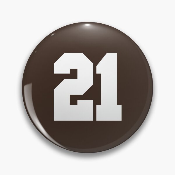 Item preview, 21 Number Cleveland Sports Twenty-One Brown Jersey designed and sold by HelloFromAja.