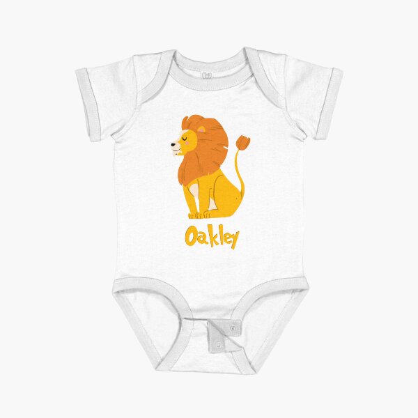 Item preview, Oakley Lion Baby Boy Wild Animal Name designed and sold by HelloFromAja.