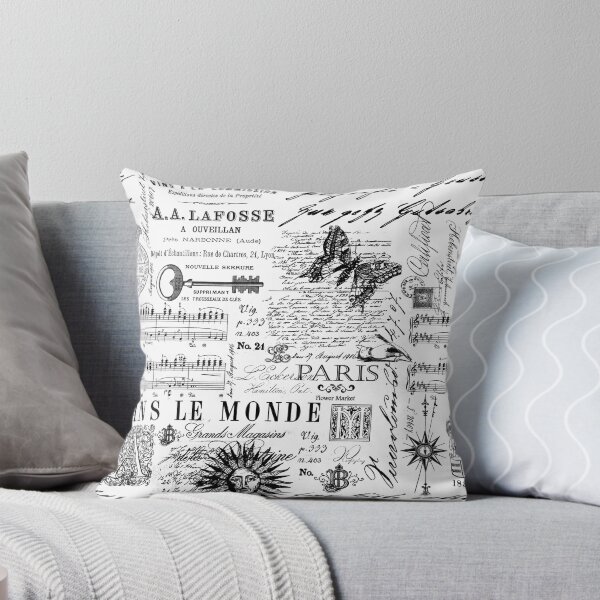 Item preview, Modèle de script Vintage Handlettering et ornements noir et blanc designed and sold by artsandsoul.