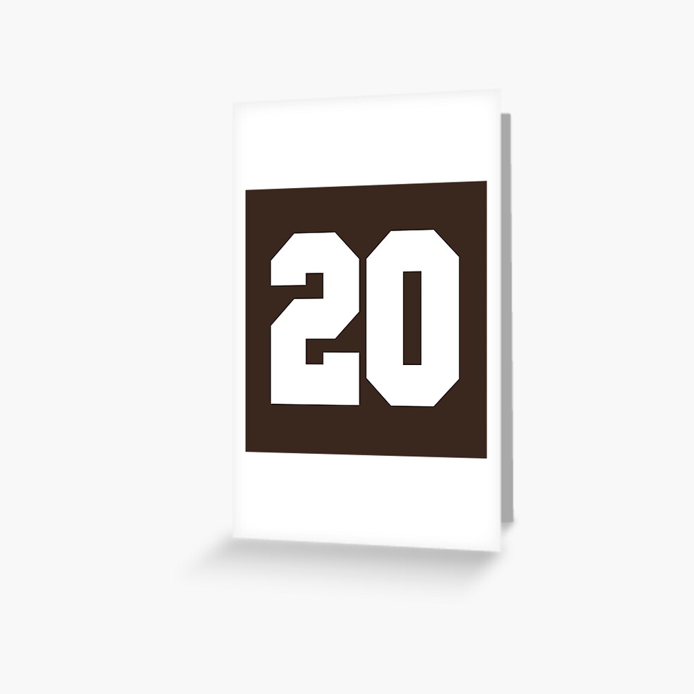 11 Number Cleveland Sports Eleven Brown Jersey Sticker for Sale by  HelloFromAja