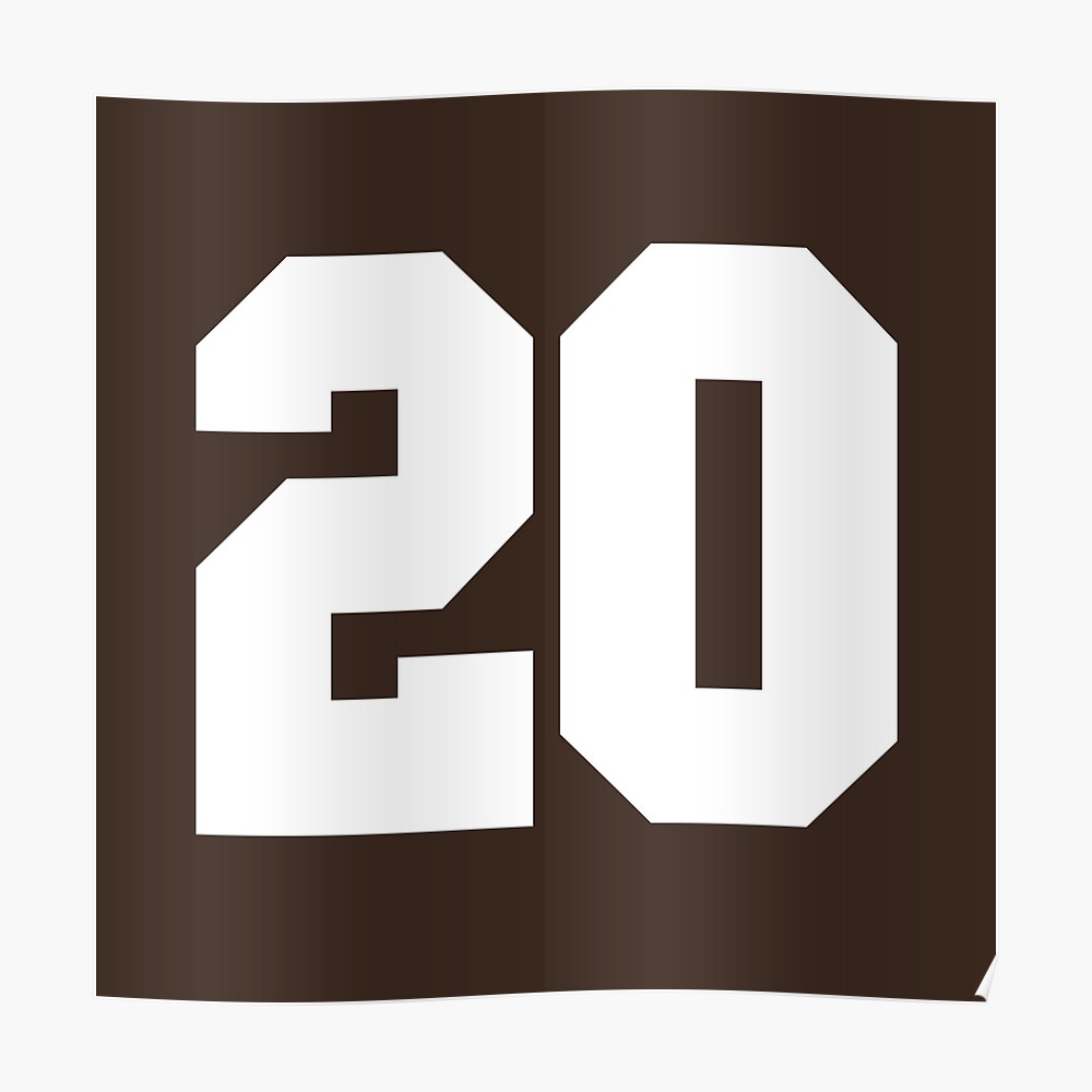 11 Number Cleveland Sports Eleven Brown Jersey Sticker for Sale by  HelloFromAja