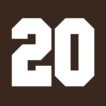 11 Number Cleveland Sports Eleven Brown Jersey Sticker for Sale by  HelloFromAja