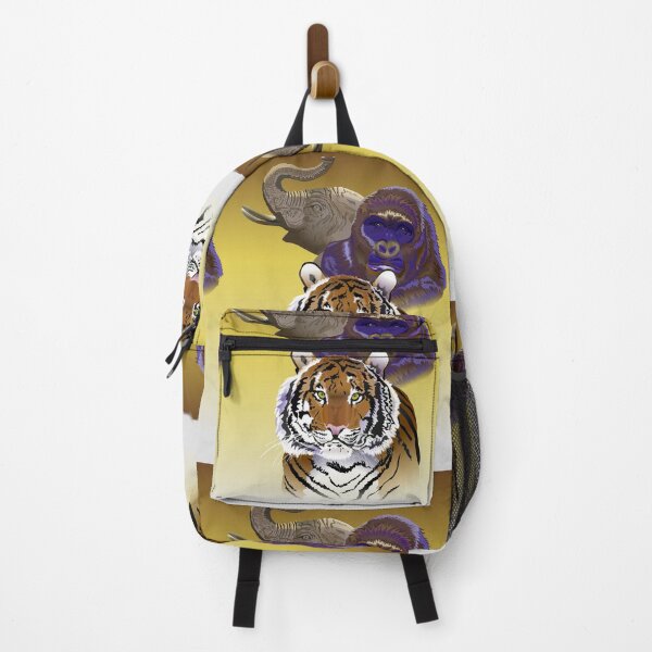 Item preview, My Wildlife Artwork Gorilla, Tiger and Elephant designed and sold by TJHstudio.