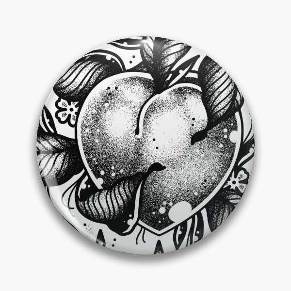 Item preview, Perfectly Imperfect Peach Mantra Flash Tattoo designed and sold by Ella Mobbs.