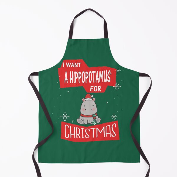 Item preview, I WANT A HIPPOPOTAMUS FOR CHRISTMAS designed and sold by Delicious Design ⭐⭐⭐⭐⭐.