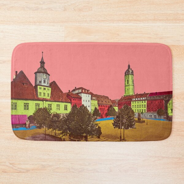 Item preview, vintage Jena market square, university town of Thuringia designed and sold by Mauswohn.
