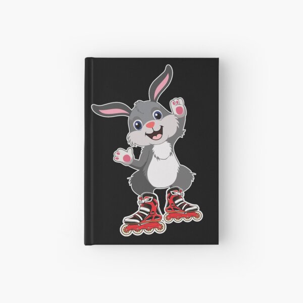 Skateboard Sports Inlineskates Rabbit Hardcover Journal