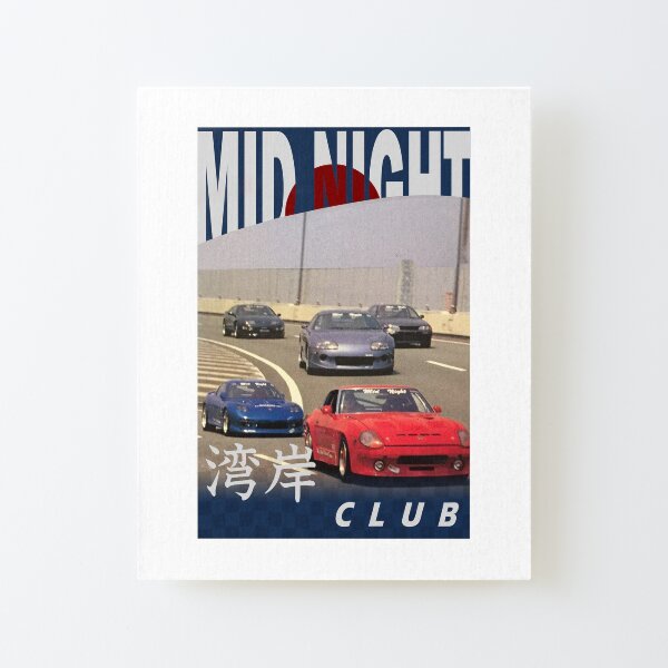 Mid Night Club Japan - Wold Pack Canvas Mounted Print