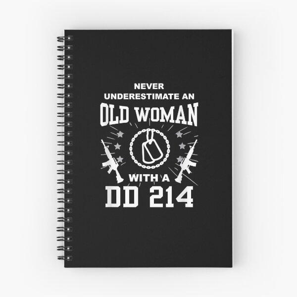Item preview, Never Underestimate an old Woman with a DD214 designed and sold by bettysexton.