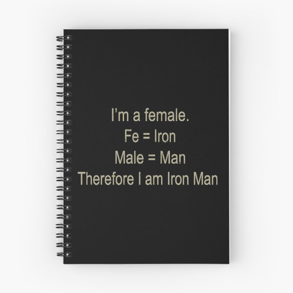 Item preview, I'm A Female Therefore I Am Iron Man designed and sold by OrgasmicStab.