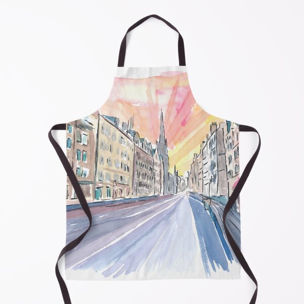 Item preview, Edinburgh Scotland Street Scene with Church designed and sold by artshop77.