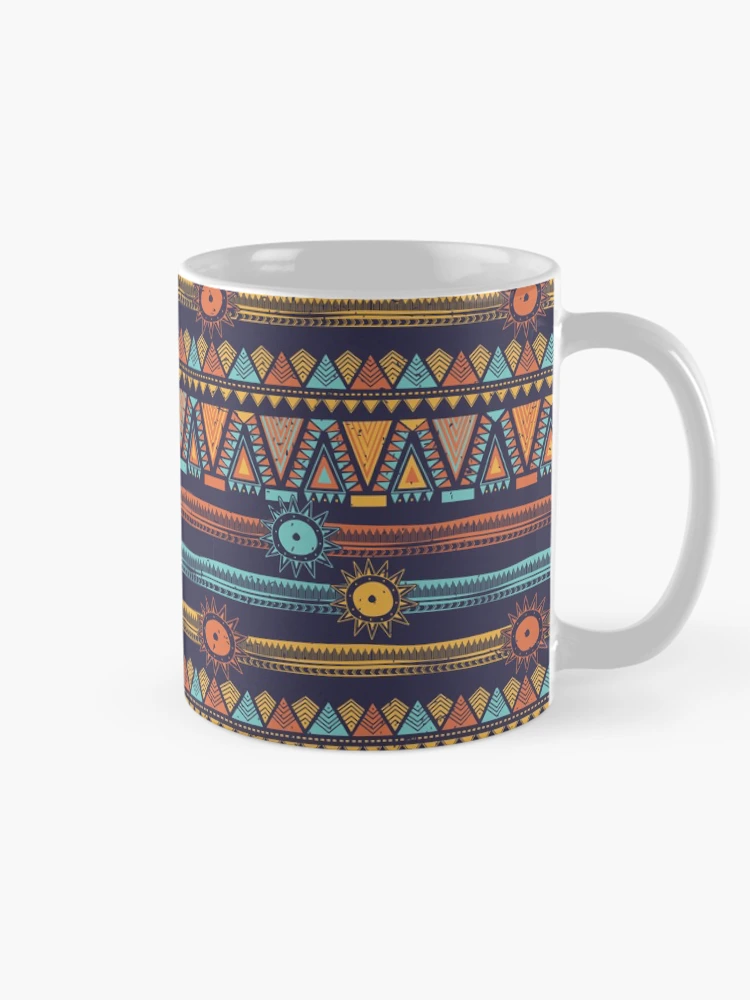 Thumbnail 3 of 6, Coffee Mug, Tribe Style Pattern designed and sold by PatternSquare.