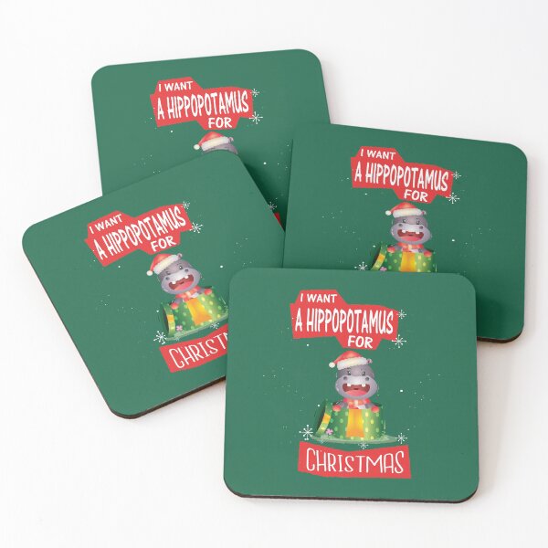 Item preview, I WANT A HIPPOPOTAMUS FOR CHRISTMAS designed and sold by Delicious Design ⭐⭐⭐⭐⭐.