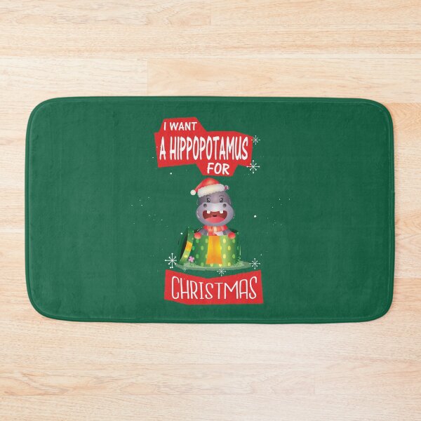Item preview, I WANT A HIPPOPOTAMUS FOR CHRISTMAS designed and sold by Delicious Design ⭐⭐⭐⭐⭐.