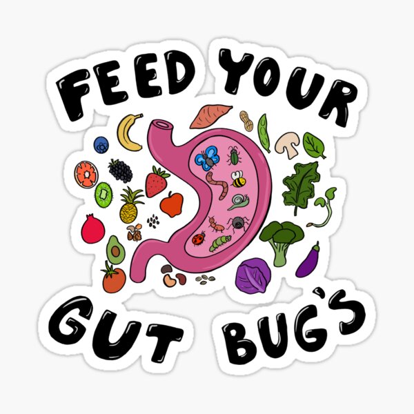 Item preview, Feed Your Gut Bug's designed and sold by SarahHaggardArt.